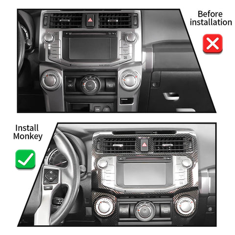 For 2010-2019 Toyota 4Runner 8 x Interior Set Dash Decor Panel Cover Trims Kit