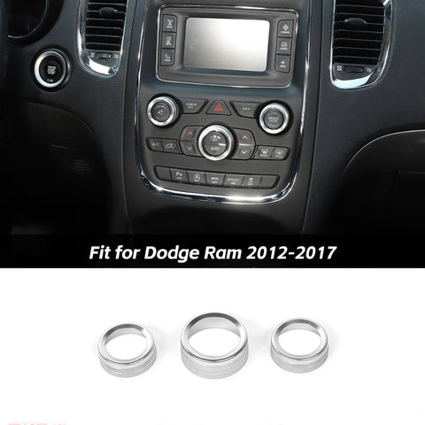 Air Conditioning Audio Switch Knob Cover Trim For Dodge Ram 2012-2017 Accessories | CheroCar