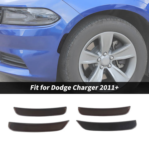 For 2015+ Dodge Charger Front Wheel Eyebrow Light Decor Cover Trim