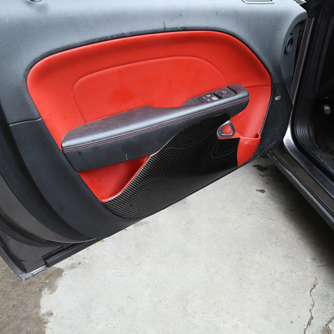 For 2015+ Dodge Challenger Inner Door Kick Panel Trim Decor Sticker Cover
