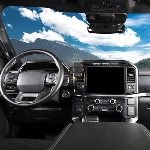 For 2021+ Ford F150 Center Console Dash Air Vent Phone Holder Mount