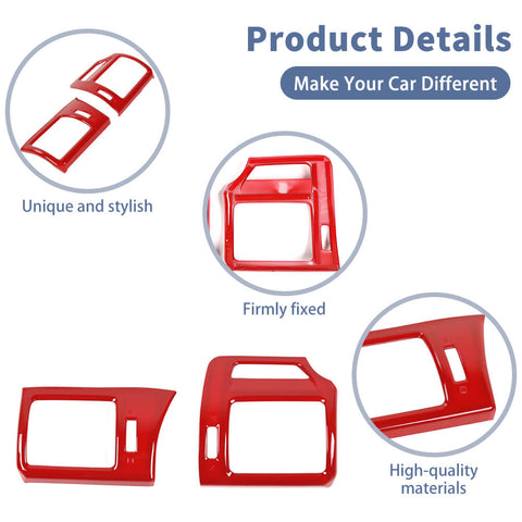 For 2010-2023 Toyota 4Runner Center Console Side Air Vent Outlet Trim