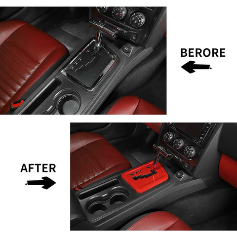 Center Control Gear Shift Panel Cover Trim Decor For Dodge Challenger 2009-2014 Accessories | CheroCar