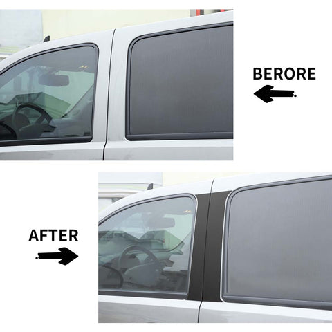 For 2007-2013 Chevy Avalanche/ 2014-2018 GMC Sierra Window Center Pillar Post Cover Trim