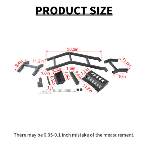 For 2010-2023 4Runner Rear Door Roof Ladder Tailgate Hatch Ladder Accessories