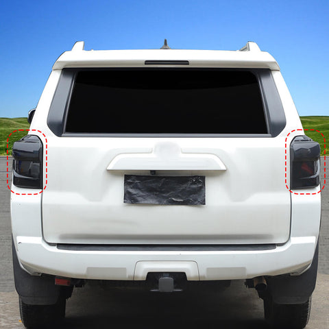 For 2014-2023 4Runner Smoked Black Front Fog Light Taillight High Brake  Lamp Cover Trim Kit