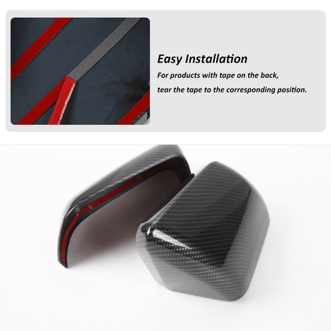 For 2015+ Ford Mustang Rear Side View Mirror Cover Shell Trim