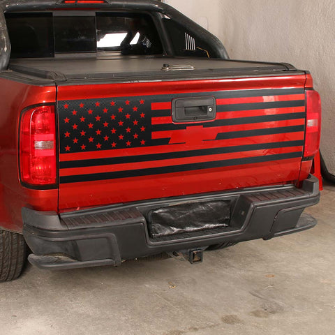 For 2014-2022 Chevy Colorado Pickup Truck Tailgate sticker Decal US Flag