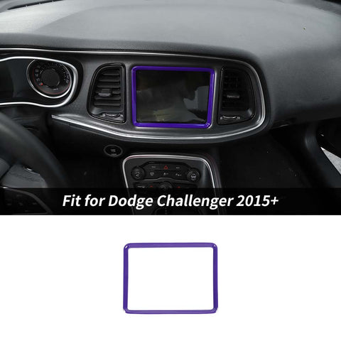 Inner Central GPS Navigation Trim For Dodge Challenger 2015+ Real Accessories | CheroCar