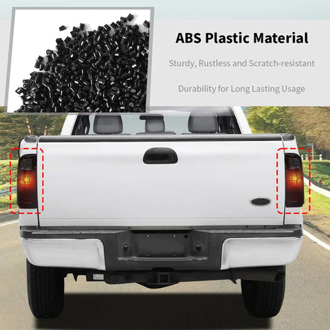 For 2024+ Ford F150 Tail Light Taillight Rear Light Garnish Cover Trim   Blackened(SmokedBlack)