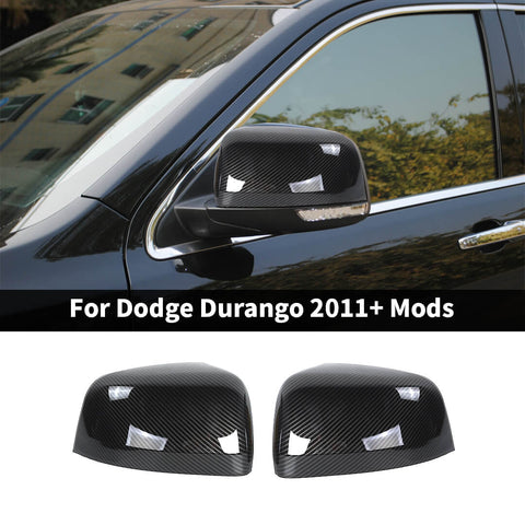 For 2011+ Dodge Durango Side Door Rearview Mirror Cover Trim Shell