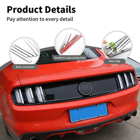 For Ford Mustang 2015-2018 Mustang Taillight Trim Chrome