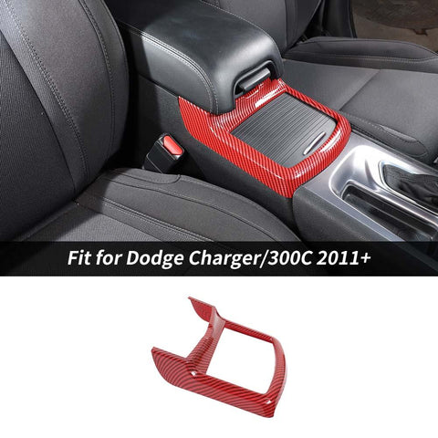 Interior Central Cup Holder Frame Trim Cover For Dodge Charger/300C 2011+ Accessories | CheroCar