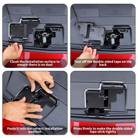 For 2024+ Ford Mustang Engine Hood Lock Bolt Gap Protect Cover Trim Cap Guards