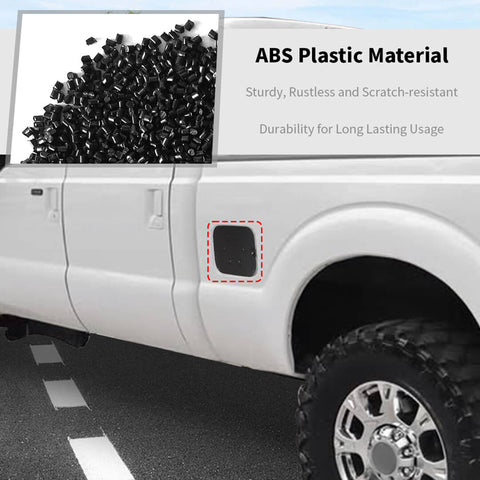 For 2008-2016 Ford F250/F350/F450/F550 Gas Cap Fuel Door Gas Tank Cover Trim