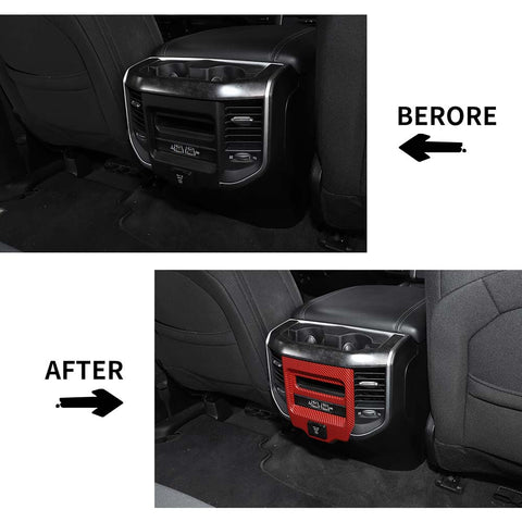 Rear Control Panel Decor Cover Trim For Dodge Ram 1500 2018+ Accessories | CheroCar