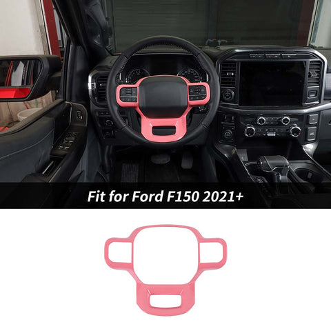 For 2021+ Ford F150 Steering Wheel Cover Trim