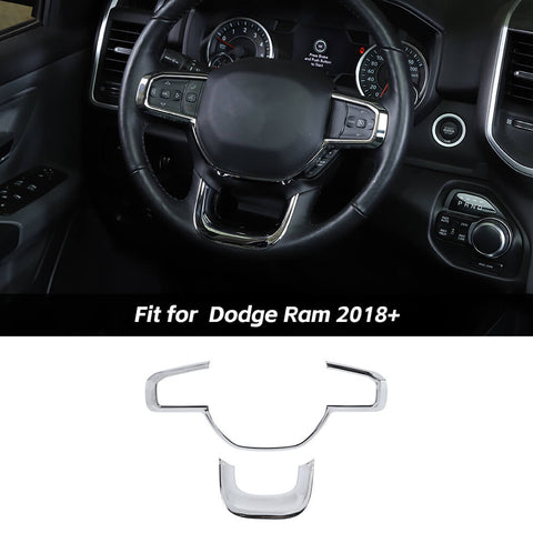 Steering Wheel Trim Cover Bezels For Dodge Ram 2018+｜CheroCar