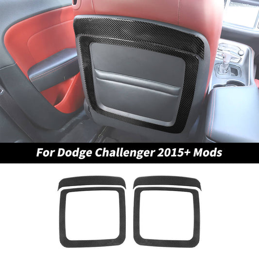 For 2015+ Dodge Challenger Seat Back Decorative Panel Trim Cover