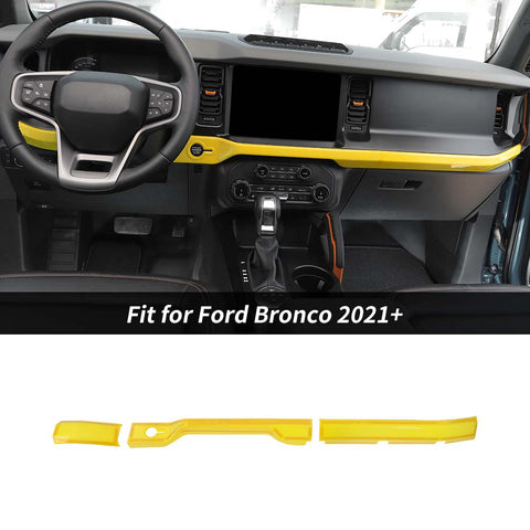 Center Console Dashboard Cover Decor Trim Strip for Ford Bronco 2021+｜CheroCar