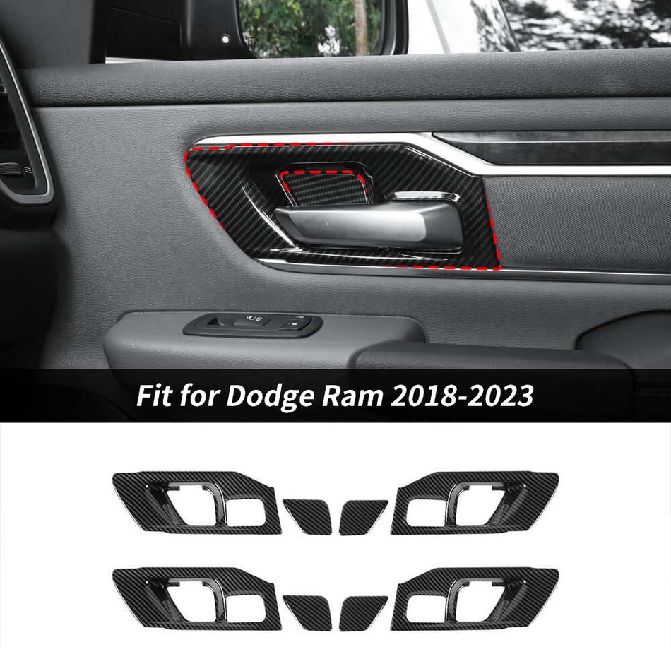 For 2018+ Dodge Ram 1500 Interior Door Handle Bowl Cover Trim