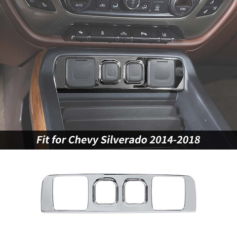 Power & USB Socket Panel Decor Cover For Chevrolet Silverado/GMC Sierra 2014-2018 Accessories | CheroCar