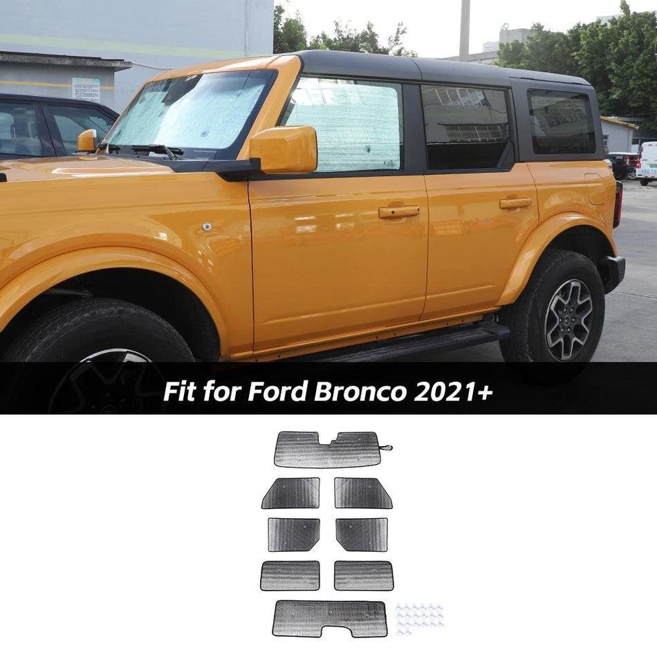 For 2021+ Ford Bronco 2/4-Door Sunshade Side Window Sun Shade Sunscreen Heat Insulation Sun Visor