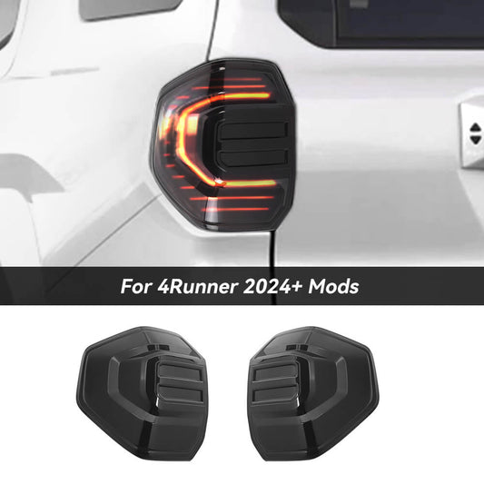 For 2024+ 4Runner Smoked Black Rear Taillight Lamp Cover Guard Trim