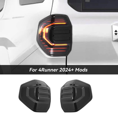 For 2024+ 4Runner Smoked Black Rear Taillight Lamp Cover Guard Trim