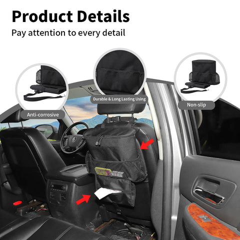 For Universal Car Seat Multi-Pocket Warm Keep Travel Storage Bag Organizer Holder