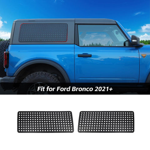 Rear L&R Window Glass Cover Trim For Ford Bronco 2021+ 2/4-Door Accessories | CheroCar