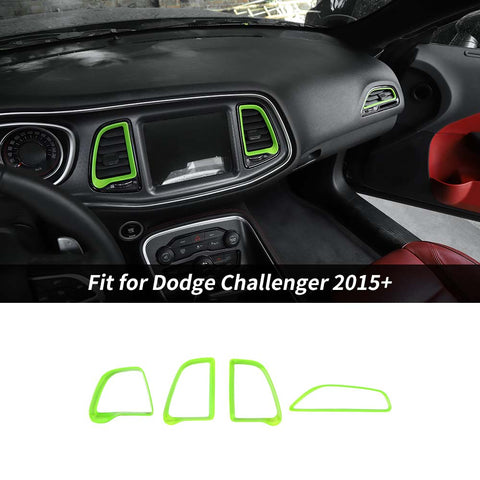 Center Console Air Condition Vent Ring Trim For Dodge Challenger 2015+ Accessories | CheroCar