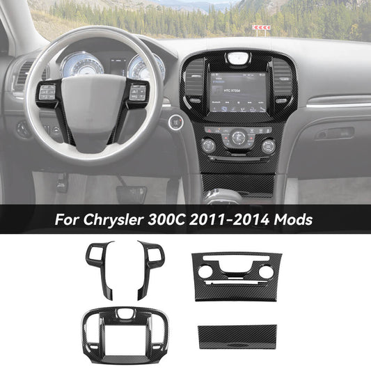For 2011-2014 Chrysle 300/300C Interior Center Console Cover Trim Kit