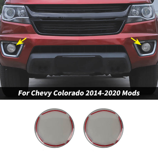 For 2014-2020 Chevy Colorado/2014-2022 GMC/CANYON Smoked Black Front Fog Lamp Light Trim Cover