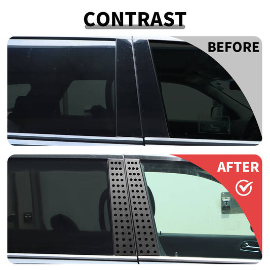 For 2011+ Dodge Durango Car Exterior Window Pillar Post Decor Trim Panel Accessories