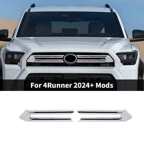 For 2024+ 4Runner Front Middle Grille Inserts Bezel Cover Trim
