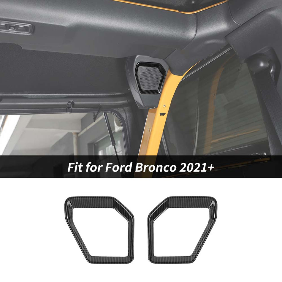 For 2021+ Ford Bronco Car Rear Trunk Speaker Decor Frame Panel Trim Cover