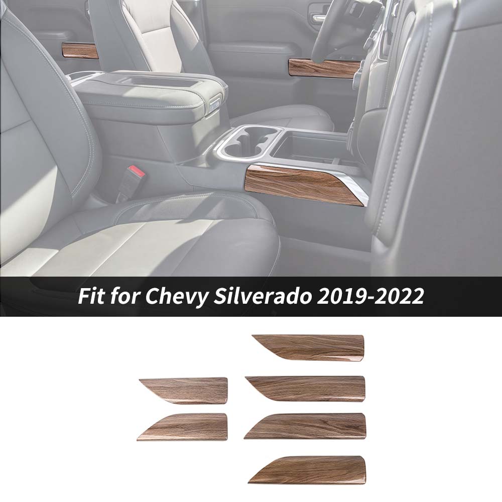 6 x Interior Car Door Panel Trim Cover For Chevy Silverado/GMC Sierra 2019-2022 Accessories | CheroCar