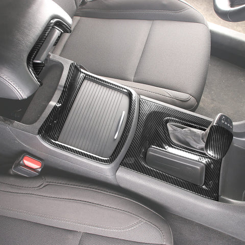 For 2015+ Dodge Charger 4 x Gear Shift Panel Shift Knob Cup Holder Panel Trim Decor