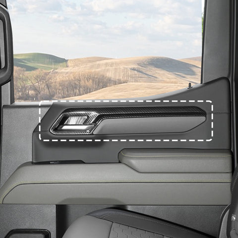 For 2022+ Chevy Silverado 18 x Inner Center Console Dash & Door Handle Trim Cover Kit