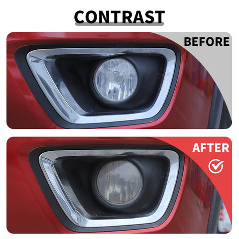 For 2014-2020 Chevy Colorado/2014-2022 GMC/CANYON Smoked Black Front Fog Lamp Light Trim Cover