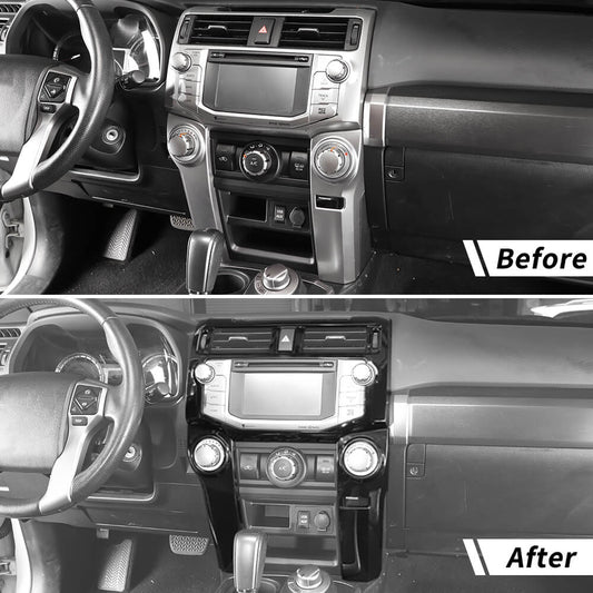 For 2010-2019 Toyota 4Runner Central Navigation Panel Air Conditioner Cover Trim