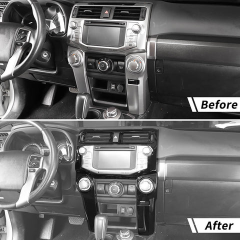 For 2010-2019 Toyota 4Runner Central Navigation Panel Air Conditioner Cover Trim