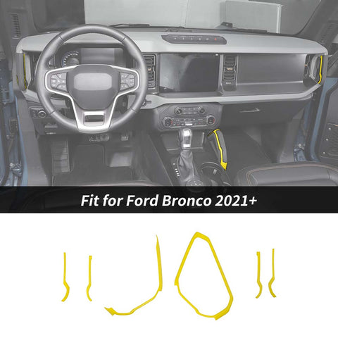 Center Console Handle Decor Strips Cover Trim Guard For 2021+ Ford Bronco｜CheroCar