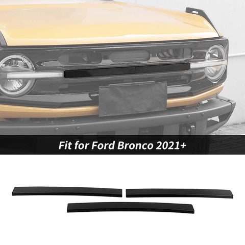 For 2021+ Ford Bronco Exterior Grille Insert Cover Trim Strips