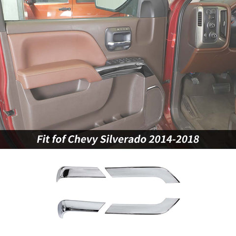 For 2014-2018 Chevy Silverado 1500 & GMC Sierra 1500 Inner Door Handle Panel Cover Trim