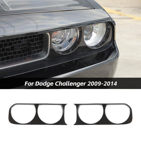 Front Headlight Lamp Cover Trim for Dodge Challenger 2009-2014 Accessories｜CheroCar