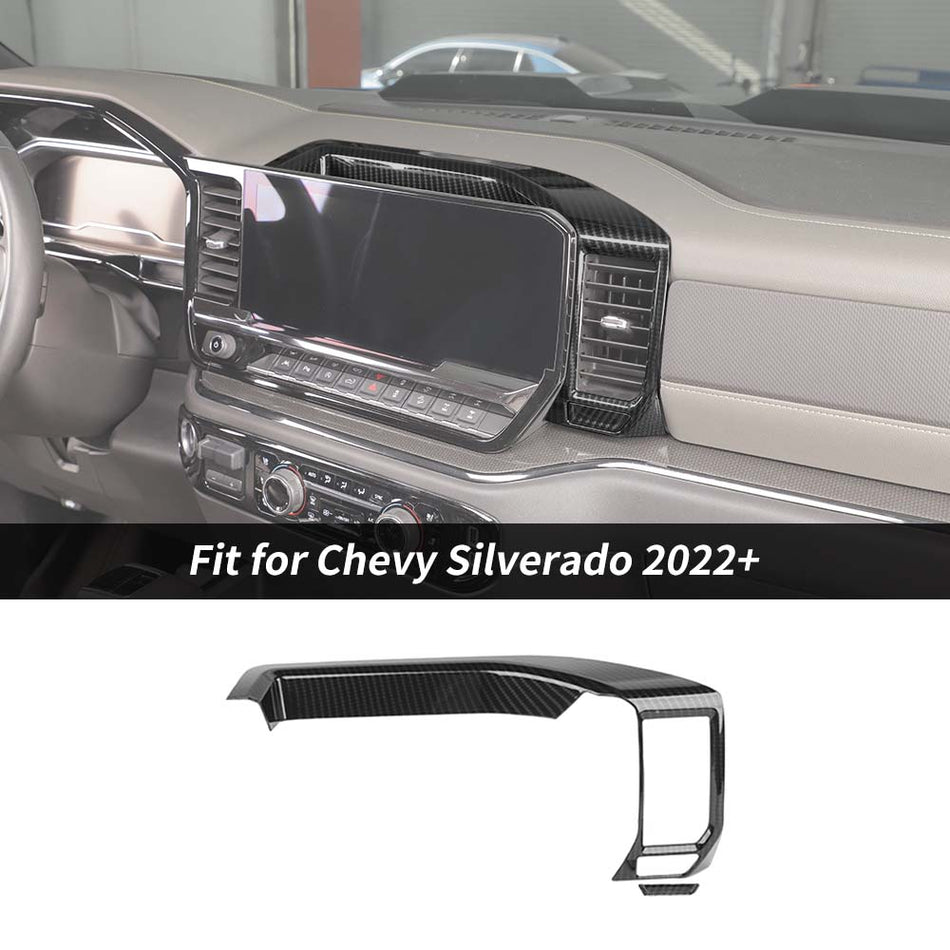 For 2022+ Chevy Silverado Central Control Navigation GPS Panel Trim Cover Decor