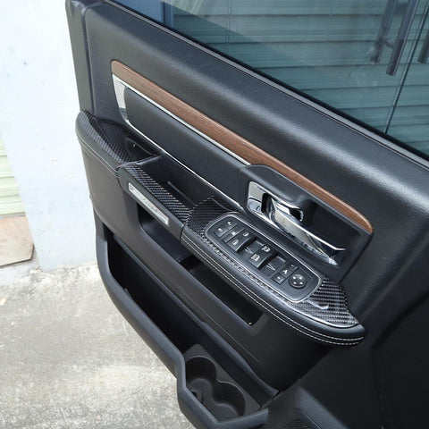 Interior Door Handle Armrest Panel Trim Decoration Cover For Dodge Ram 2010-2015 Accessories | CheroCar