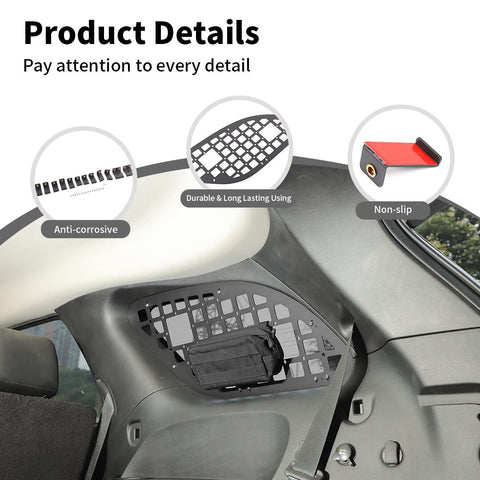 For 2011+ Dodge Durango Rear Trunk Both Sides Expansion Luggage Rack Cargo Shelf Bracket